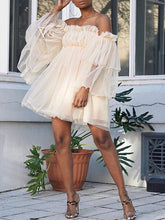 Indiebeautie Frilled Off-Shoulder Tent Dress